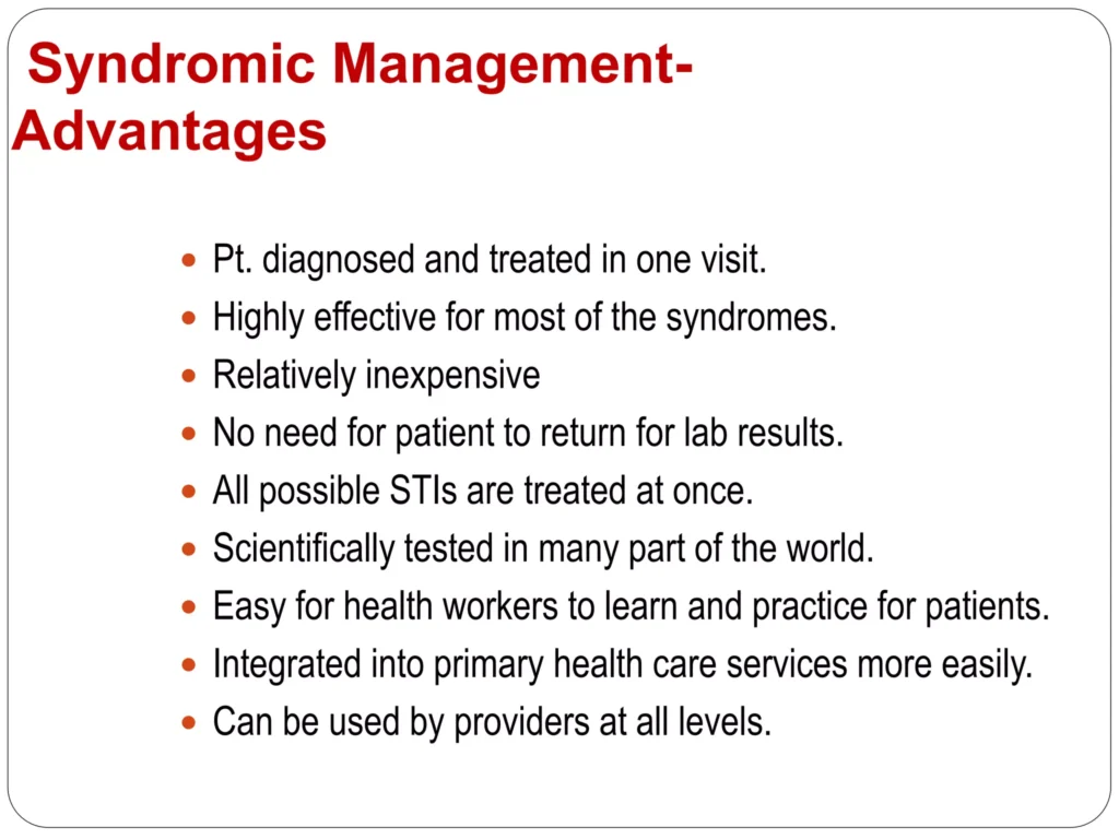 Advantages Of Using Syndromic Approach