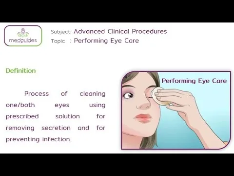 CARE OF THE PATIENTS EYES