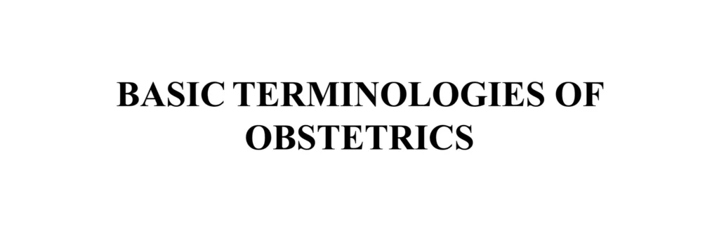 COMMON TERMS IN GYNAECOLOGY E1705055079445