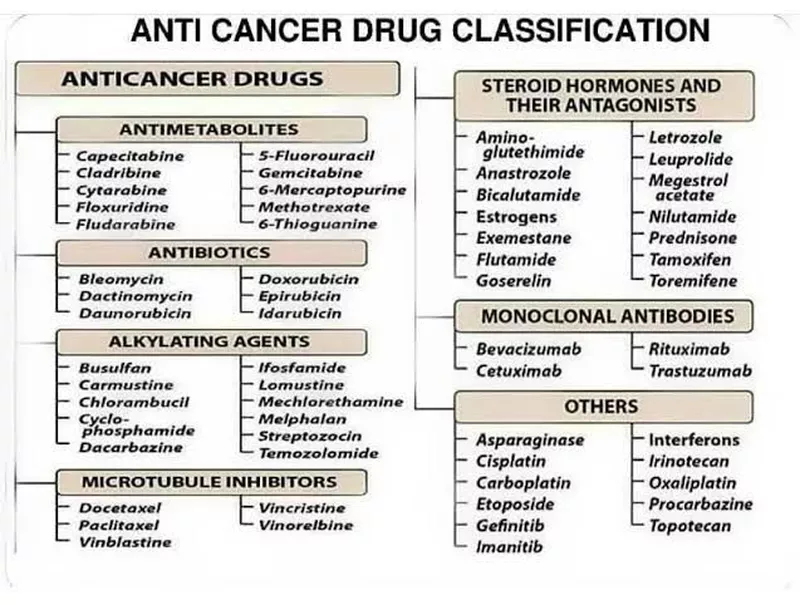 Classification Of Antineoplastic Agents