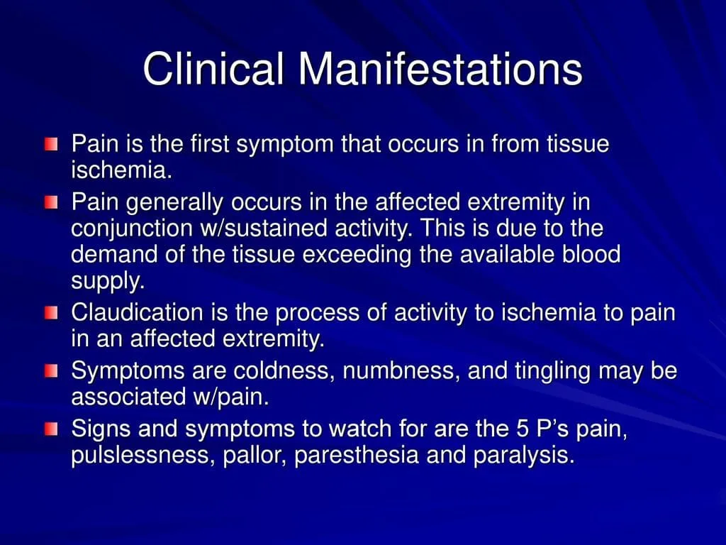 Clinical Manifestations Of Arterisclerosis 1