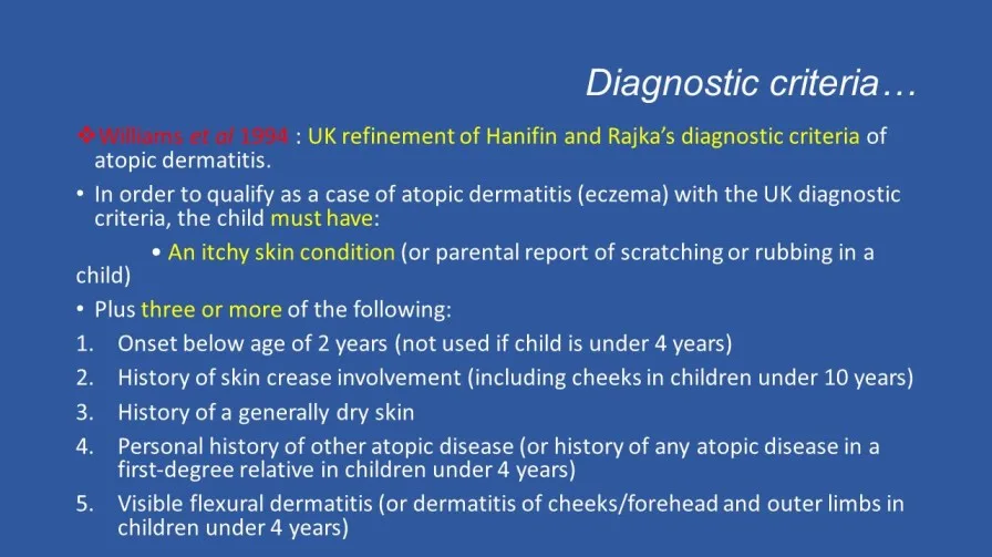 Diagnosis Of Atopic Dermatitis 1