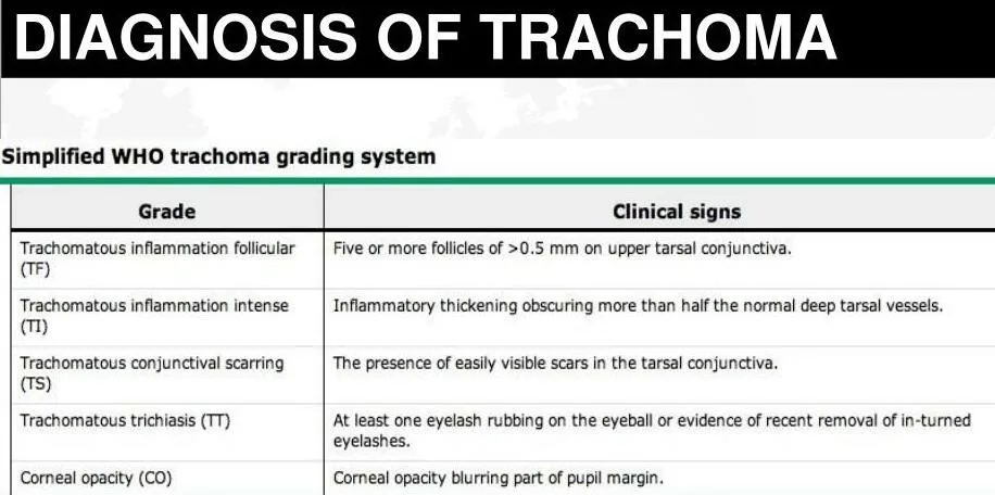 Diagnostic Methods For Trachoma 1
