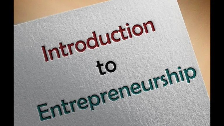 INTRODUCTION TO ENTREPRENEURSHIP 1