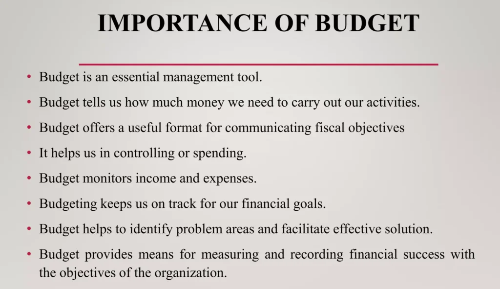 Importance Of Budgeting E1710344888389