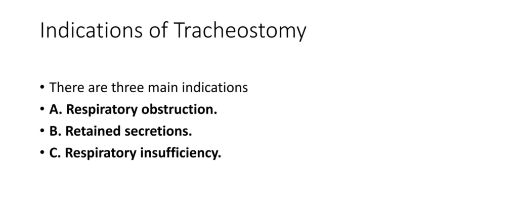Indications For Tracheostomy E1719640499477