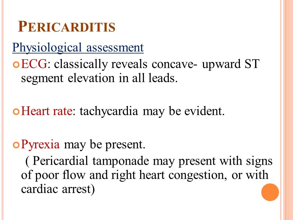 Investigations For Pericarditis