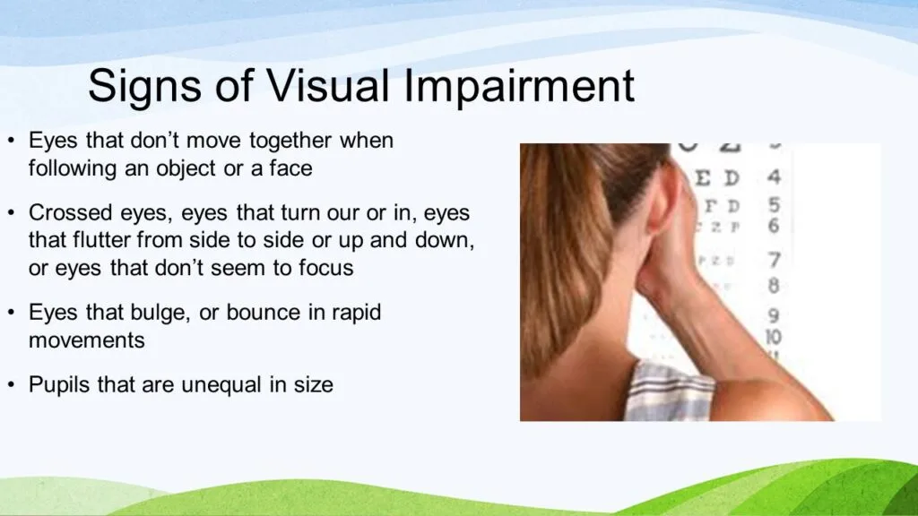 Signs And Symptoms Of Visual Impairment
