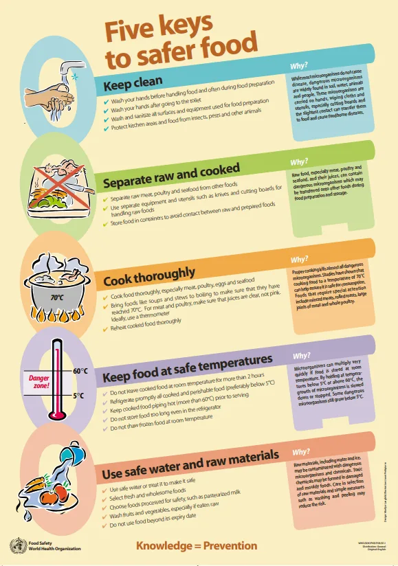 WHO Five Keys To Safer Food 1