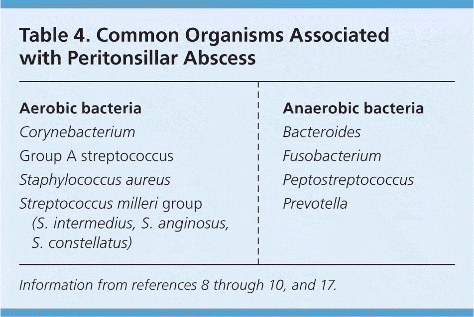 Causes Of Peritonsillar Absess 1