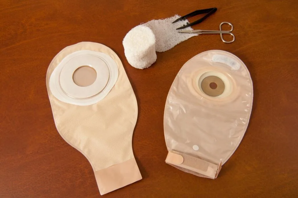 Colostomy Bags On A Table