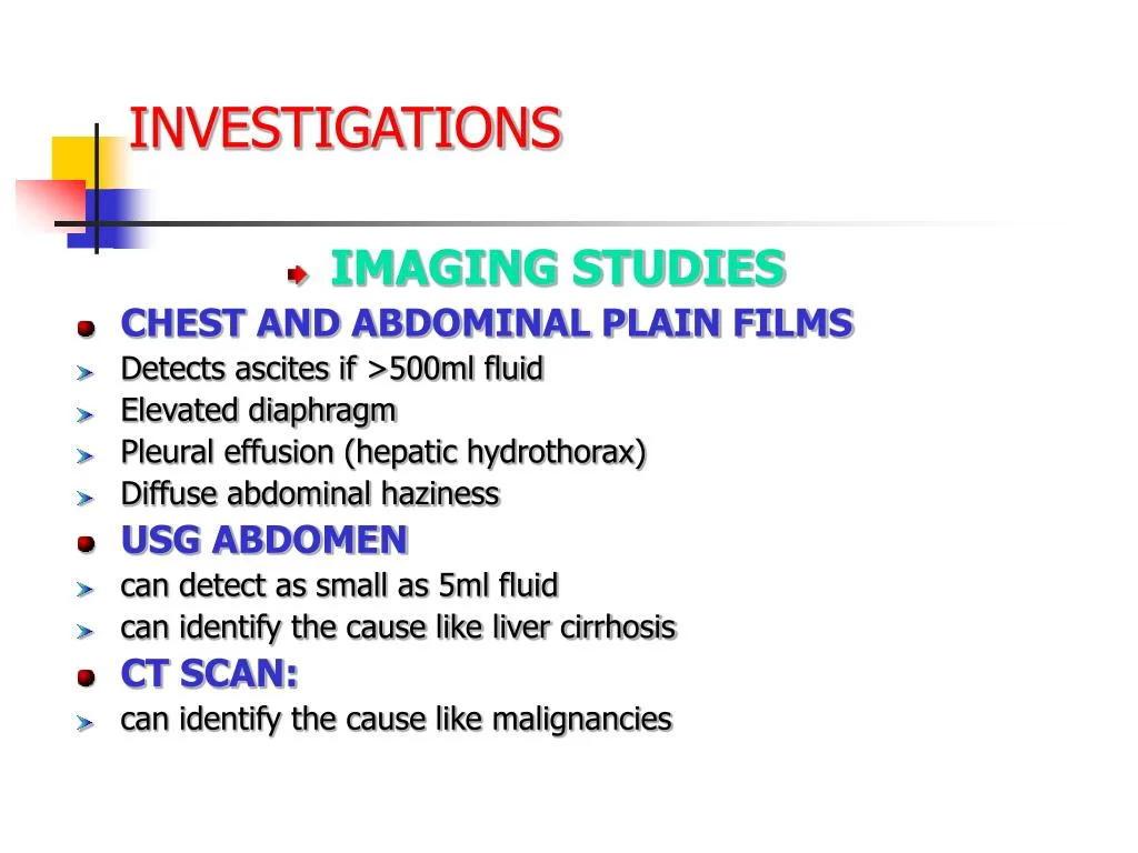 Investigations Of Paracentesis